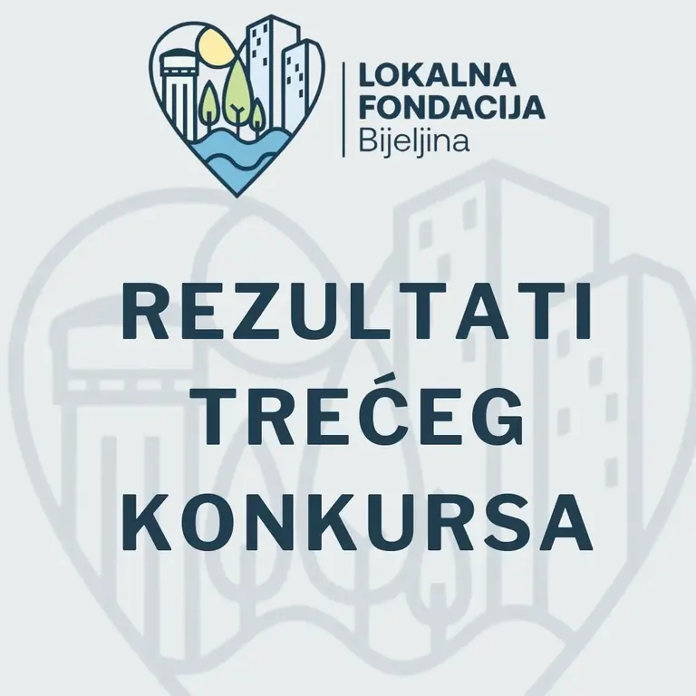Rezultati trećeg konkursa Lokalne fondacije Bijeljina.